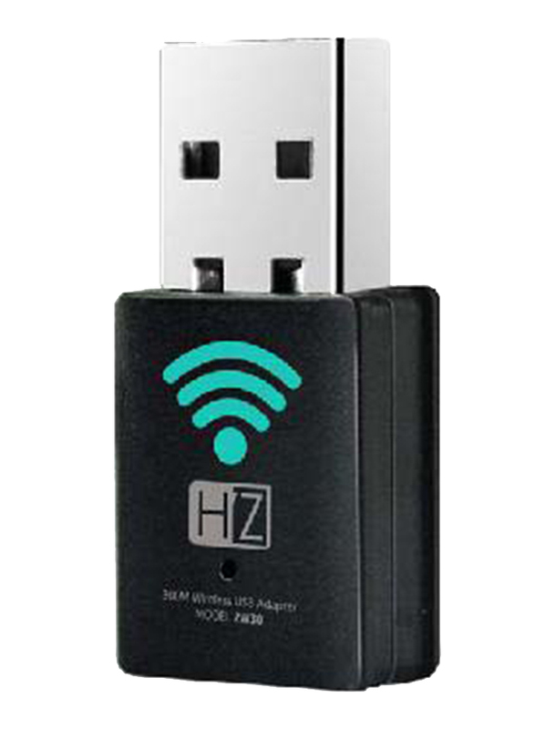 

Heatz ZW30 300mbps USB Wireless Adapter, Black