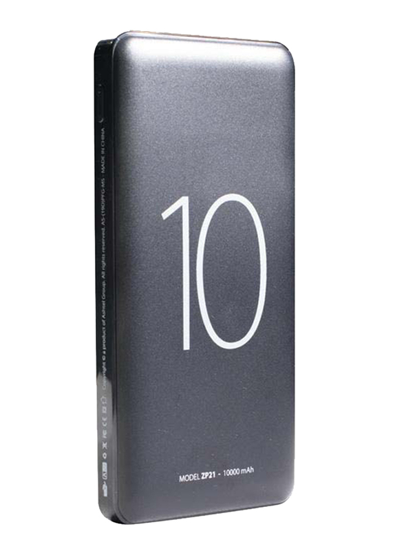 

Heatz 10000mAh Portable Power Bank with Micro-USB Input, Grey