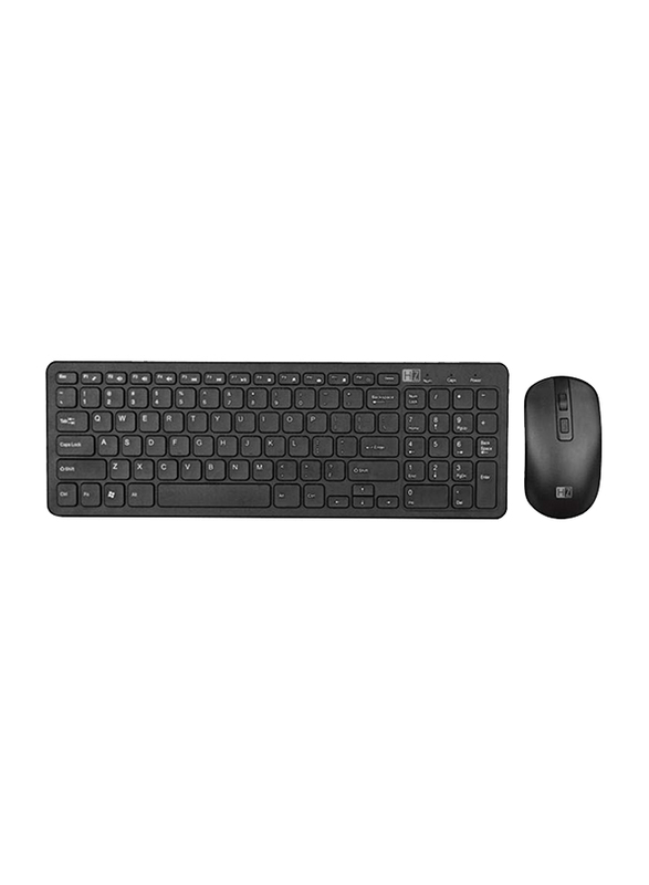 

Heatz ZK06 Wireless English Keyboard and Mouse, Black