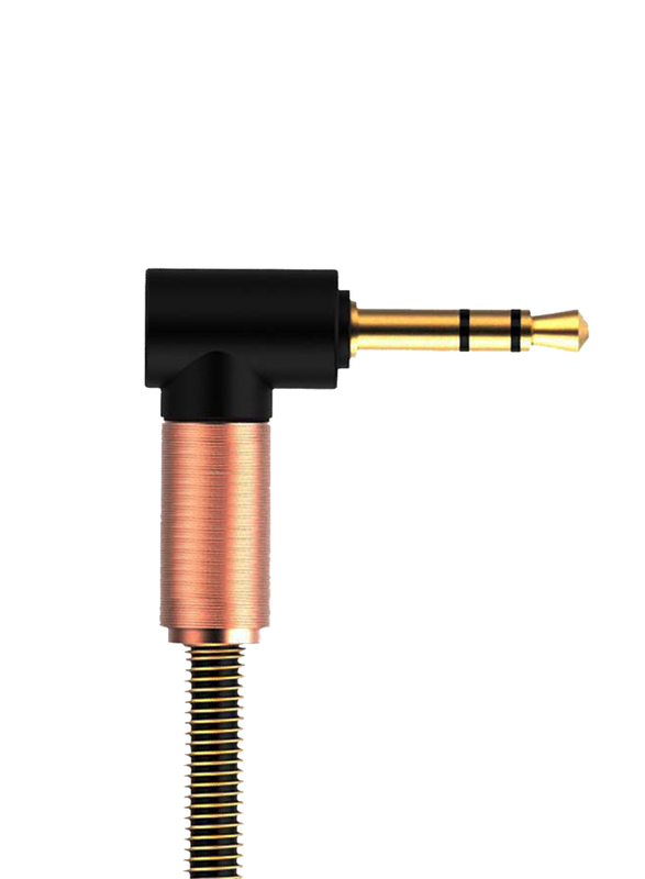 

Heatz 1-Meter 3.5mm Jack AUX Spring Cable for Mp3 Players and Mobile Phones, Rose Gold