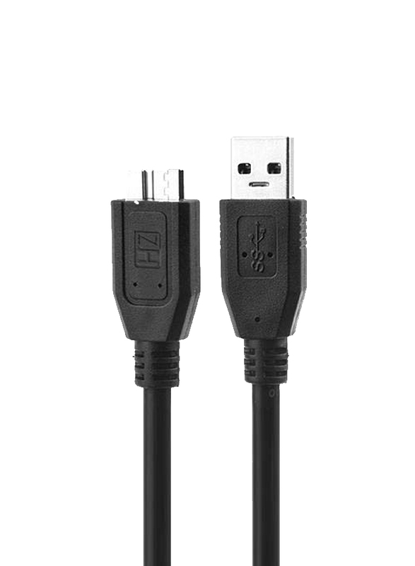 

Heatz ZT28 Micro-B USB 3.0 Cable, USB A Male to Micro-B USB for Hard Drives, Black