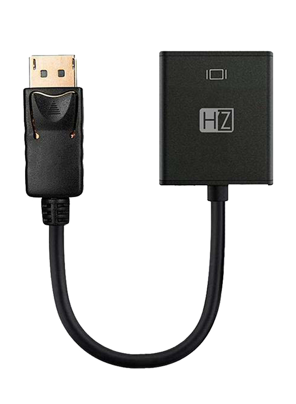 

Heatz ZT26 VGA Adapter, DisplayPort Male to VGA for Laptops/Desktops, Black