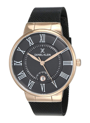 Daniel Klein Premium-Gents Analog Watch for Men, with Stainless Steel Band and Water Resistant, DK12112-5, Black