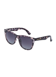 Daniel Klein Polarized Wayfarer Full-Rim Animal Print Frame Sunglasses for Men, Mauve Lens, DK3169C, 54/13/135