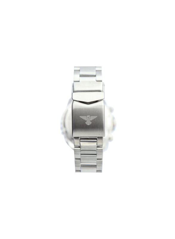 Spectrum Explorer Analog Watch for Men, with Stainless Steel Band and Chronograph, S92988M, Silver-White/Black