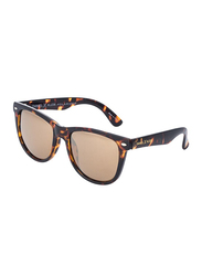Daniel Klein Polarized Wayfarer Full-Rim Animal Print Frame Sunglasses for Men, Brown Lens, DK3169C, 54/13/135