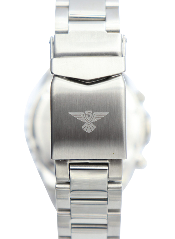Spectrum Explorer Analog Watch for Men, with Stainless Steel Band and Chronograph, S92988M-2, Silver-White/Black