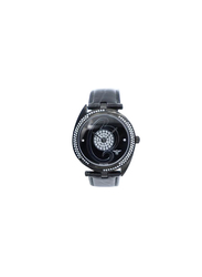 Spectrum Creative Analog Watch for Women, with Leather Band, 27013L, Black