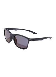 Daniel Klein Polarized Wayfarer Full-Rim Black Frame Sunglasses for Men, Mauve Lens, DK3170C, 53/18/135