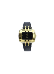 Spectrum Explorer Analog Watch for Women, with Leather Band, 93423L, Black-Black/Gold