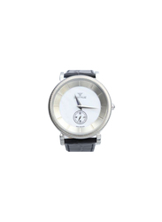 Spectrum Creative Analog Watch for Men, with Leather Band, S12444M, Black-White
