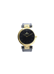 Spectrum Explorer Analog Watch for Men, with Leather Band, S12471M, Black