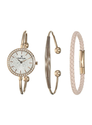 Daniel Klein Analog Watch for Women, with Stainless Steel Band and Water Resistant, DK12100-2, Rose Gold-Silver