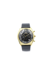 Spectrum Creative Analog Watch for Men, with Leather Band and Chronograph, S23069M, Black
