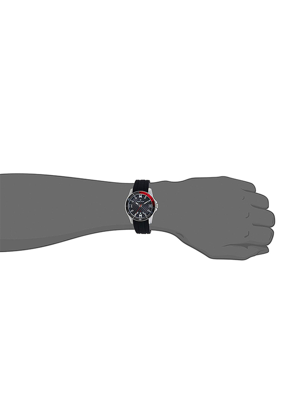 Daniel Klein Analog Watch for Men, with Leather Band and Water Resistant, DK11935-1, Black