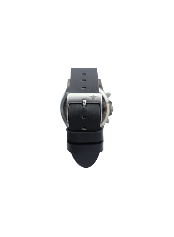 Spectrum Multidimensional Analog Watch for Men, with Leather Band and Chronograph, S23019M-2, Black