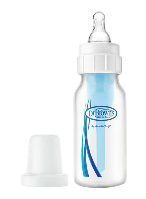 

Dr. Browns Natural Flow Anti-Colic Baby Bottle, 118ml, Clear