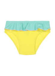 Ki Et La Annette Polyester/Lycra Baby Girl Pantie, Size 3, 18 Months, Yellow/Green