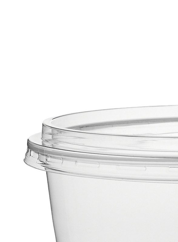 Hotpack 10-Piece Plastic Deli Container Round with Lids, 16oz, Clear