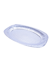 Hotpack 22-inch 5-Piece Oval Aluminium Platter, HSM65220, Silver