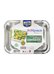 Hotpack 30-Piece Aluminium Storage Container Set, Silver