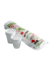 Hotpack 8oz 25-Piece Foam Disposable Cup Set, FC8M, White
