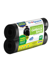 Hotpack Twin Pack Garbage Roll, 2 Pieces, 60 Bags x 30 Gallon