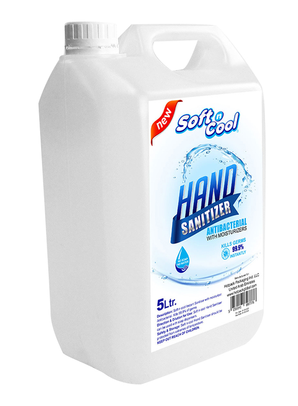 Hotpack Soft N Cool Hand Sanitizer, 5L