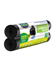 Hotpack Roll Garbage Bag Twin Pack, Large, 30 Bags x 55 Gallons