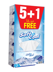 Soft N Cool Facial Tissue, 6 Boxes x 150 Sheets x 2 Ply