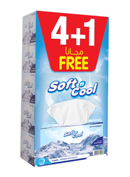 Soft N Cool Facial Tissue, 5 Boxes x 200 Sheets x 2 Ply