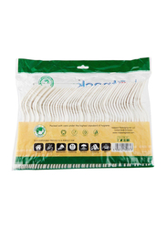 Hotpack 50-Piece Heavy Duty Bio Degradable Fork Set, White