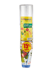 Hotpack 25-Piece Paper Juice Cups Set with Lid, Multicolour