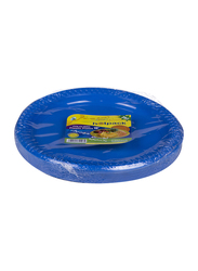 Hotpack 10-inch 25-Piece Colored Plastic Round Plate Set, CPP10, Multicolor
