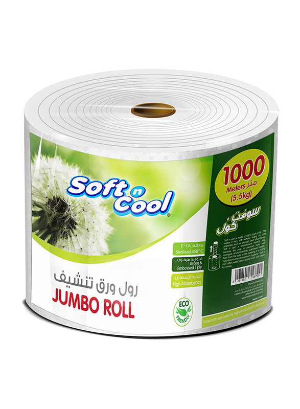 Soft N Cool Jumbo Maxi Roll Value Pack, 1000m, 5.5 Kg