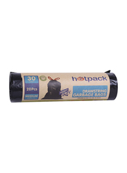 Hotpack Garbage Bag Roll, 60 x 90cm, 20 Bags x 30 Gallons