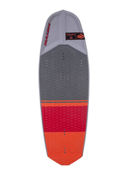 Naish 2019 Hover 130 Kitesurfing Board with M6 18mm Screws, 130cm, Grey/Red/Orange
