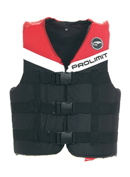 Prolimit Nylon 3-Buckle Vest, Large, Red/Black/White
