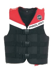 Prolimit Nylon 3-Buckle Vest, Extra Large, Red/Black/White