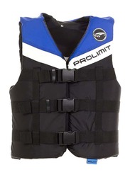 Prolimit Nylon 3-Buckle Vest, Extra Large, Blue/Black/White