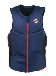 Prolimit Slider Half Padded Front Zip Vest, Extra Small, Blue/Red