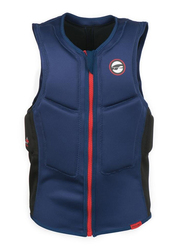 Prolimit Slider Half Padded Front Zip Vest, Large, Blue/Red