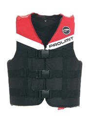 Prolimit Nylon 3-Buckle Vest, Double Extra Large, Red/Black/White