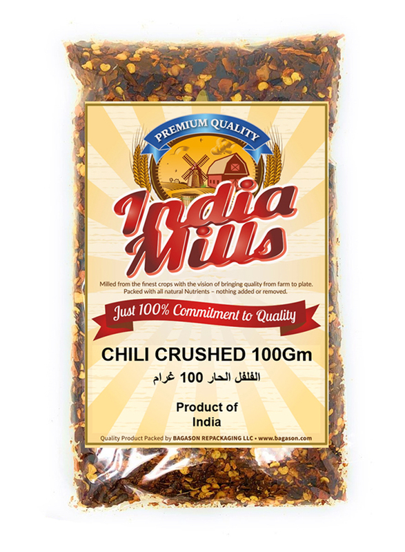 India Mills Chili Crushed, 100g