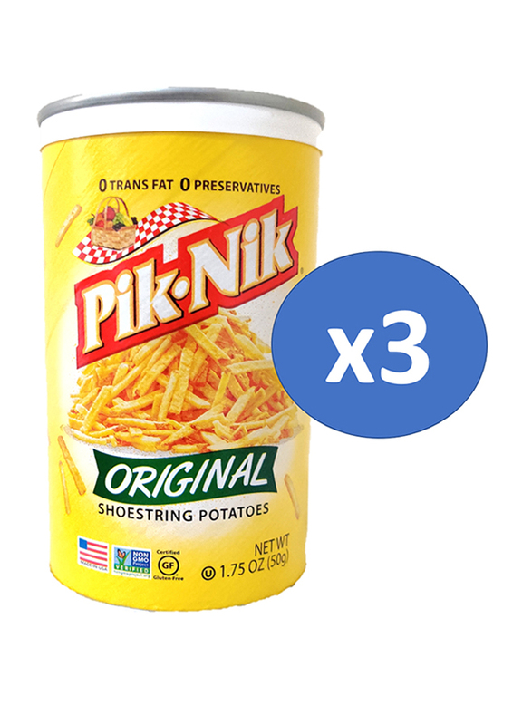 Pik-Nik Original Shoestring Potatoes Crisp, 3 Cans x 50g
