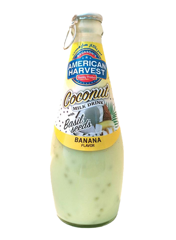 

American Harvest Banana Flavour Coconut Milk with Basil Seed, 290ml