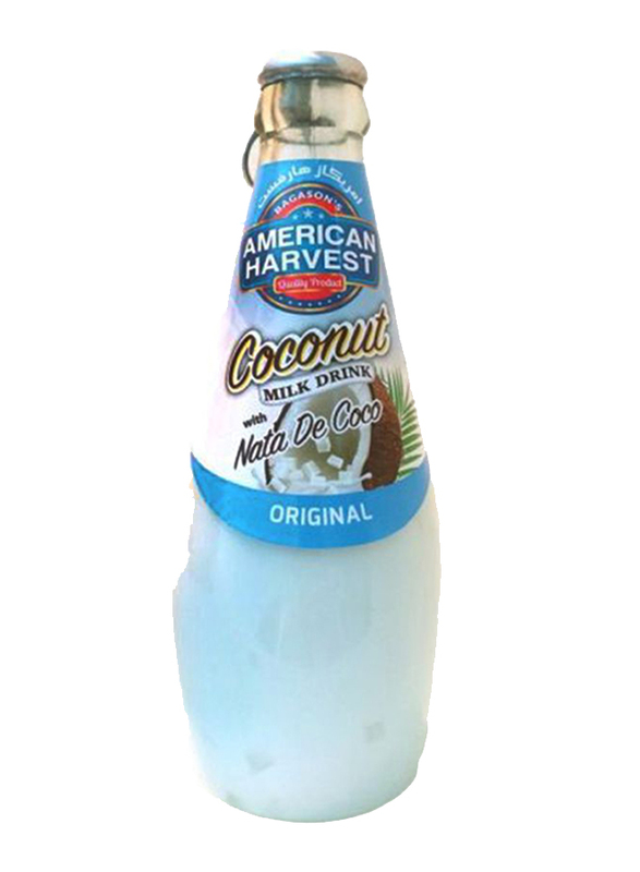 American Harvest Original Coconut Milk with Nata De Coco, 290 ml