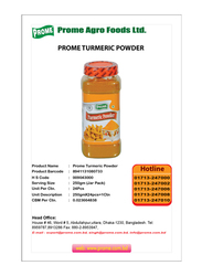 Prome Turmeric Powder, 250g