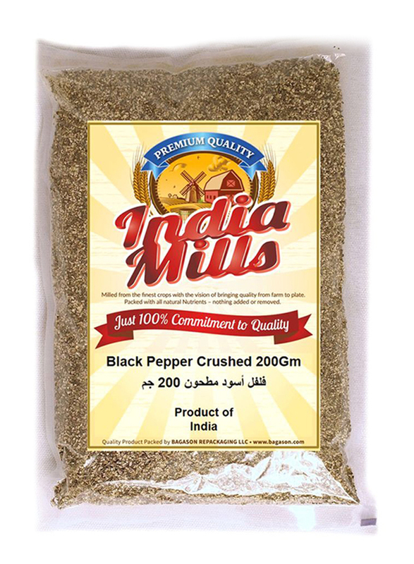 India Mills Black Pepper Crushed, 200g