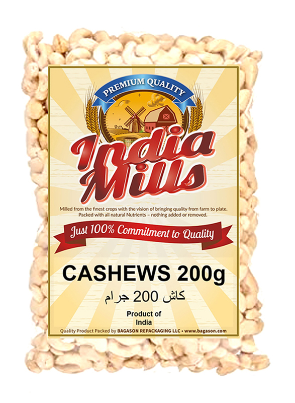 

India Mills Cashews, 200g